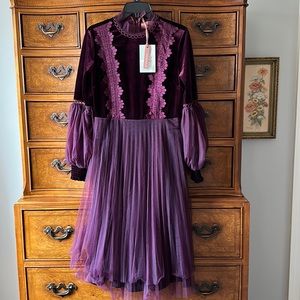 NWT Jessakae Velvet Dress